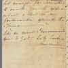 Unidentified sender to unidentified recipient, autograph letter