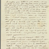 Joseph Fox to Miss Porter, autograph letter signed