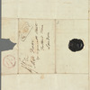 Joseph Fox to Miss Porter, autograph letter signed
