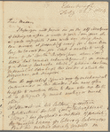 Robert Pearse Gillies to Miss Porter, autograph letter signed