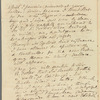 Robert Pearse Gillies to Miss Porter, autograph letter signed