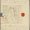 E. Carrick to Jane Porter, autograph letter signed, autograph letter signed