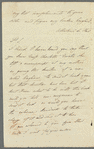 Albertine de Staël to Miss Porter, autograph letter signed