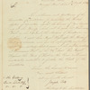 Joseph Fox to Prince Scherbatoff, letter signed