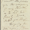 Jane Porter to John Taylor, autograph letter signed