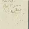 Jane Porter to John Taylor, autograph letter signed