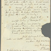 William Ouseley to Miss Whitlocke, autograph letter signed (incomplete)