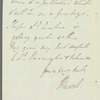 John Russell, Lord Russell to Jane, Lady Harrington, autograph letter signed
