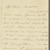 Eliza O'Neill to "My dear Madam," autograph letter signed