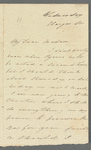 Eliza O'Neill to "My dear Madam," autograph letter signed