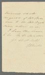 Eliza O'Neill to "My dear Madam," autograph letter signed