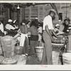 Canning plant employees grading beans. Dania, Florida. Many of these workers are migrants