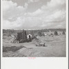 Slagheap being used as construction material at Slagheap Village [i.e. Cahaba Village], Alabama