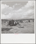 Slagheap being used as construction material at Slagheap Village [i.e. Cahaba Village], Alabama