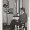 Mr. and Mrs. Andey Smith in the kitchen of their new home. Greenwood, [Jefferson County?,] Alabama