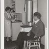 Mr. and Mrs. Andey Smith in the kitchen of their new home. Greenwood, [Jefferson County?,] Alabama