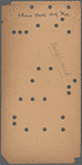 Sample punched card