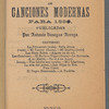 La Primavera. 33a. Coleccion de Canciones Modernas para 1896