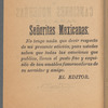 La Primavera. 33a. Coleccion de Canciones Modernas para 1896