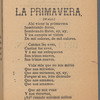 La Primavera. 33a. Coleccion de Canciones Modernas para 1896