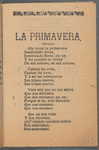 La Primavera. 33a. Coleccion de Canciones Modernas para 1896