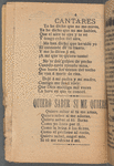 El Pajarillo Errante. Nueva Coleccion de Canciones Modernas para el Presente Año de 1905