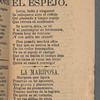El Pajarillo Errante. Nueva Coleccion de Canciones Modernas para el Presente Año de 1905