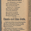 El Pajarillo Errante. Nueva Coleccion de Canciones Modernas para el Presente Año de 1905