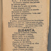 El Pajarillo Errante. Nueva Coleccion de Canciones Modernas para el Presente Año de 1905