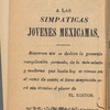 El Cantor de Anahuac. Modernas y Elegantes Canciones para el Presente Año.