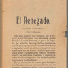 El Renegado. Cuento Guerrero.