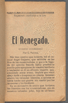 El Renegado. Cuento Guerrero.