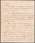 William Cullen to Mrs. Porter, autograph letter signed