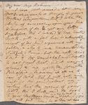 Jane Porter to Mary Robinson, autograph letter (draft)
