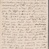 Jane Porter to Mary Robinson, autograph letter (draft)