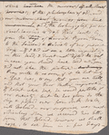 Jane Porter to Mary Robinson, autograph letter (draft)