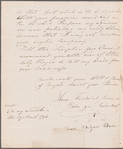Johann Friedrich Runckel to Jane Porter, autograph letter signed