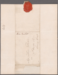 Johann Friedrich Runckel to Jane Porter, autograph letter signed