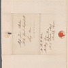 Peter L. Courtier to Jane Porter, autograph letter signed (fragment?) and verse