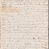 Wade Caulfield to Jane Porter, autograph letter signed