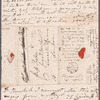 Wade Caulfield to Jane Porter, autograph letter signed