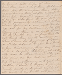 Mary Ann Hanway to Miss Porter, autograph letter signed