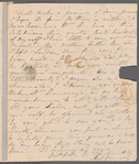 Mary Ann Hanway to Miss Porter, autograph letter signed