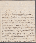 Susannah Gunning to Jane Porter, autograph letter signed