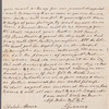 Susannah Gunning to Jane Porter, autograph letter signed