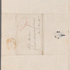 Susannah Gunning to Jane Porter, autograph letter signed