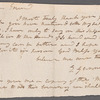 Elizabeth Gunning to Miss Porter, autograph letter signed