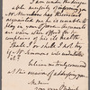 William Thomas Lewis to Anna Maria Porter, autograph letter signed