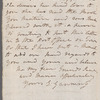 Elizabeth Gunning to Porter sisters, autograph letter signed
