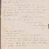 Mary Robinson to Miss Porter, autograph letter signed